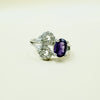 Natural Amethyst Silver Ring