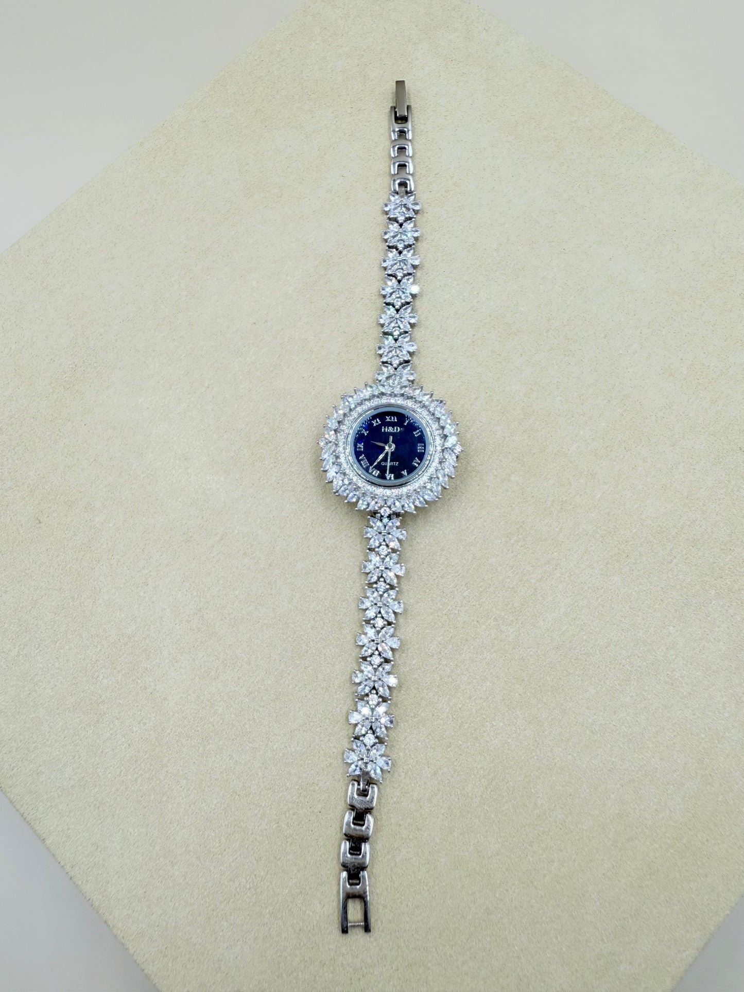 925 Silver Cubic Zirconia Watch