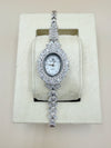 Elegant Silver Zircon Watch