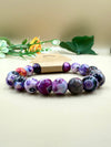 Mystic Purple Agate Bracelet – Handmade Gemstone Beads
