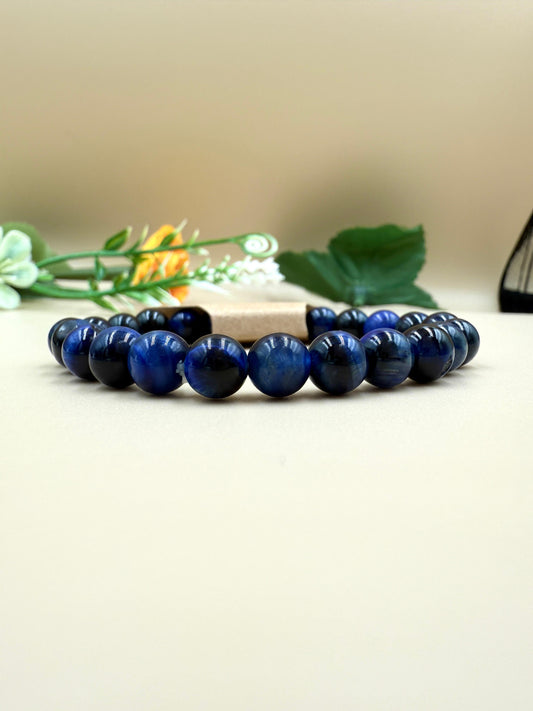Blue Tiger Eye Bracelet – Stone of Confidence & Protection