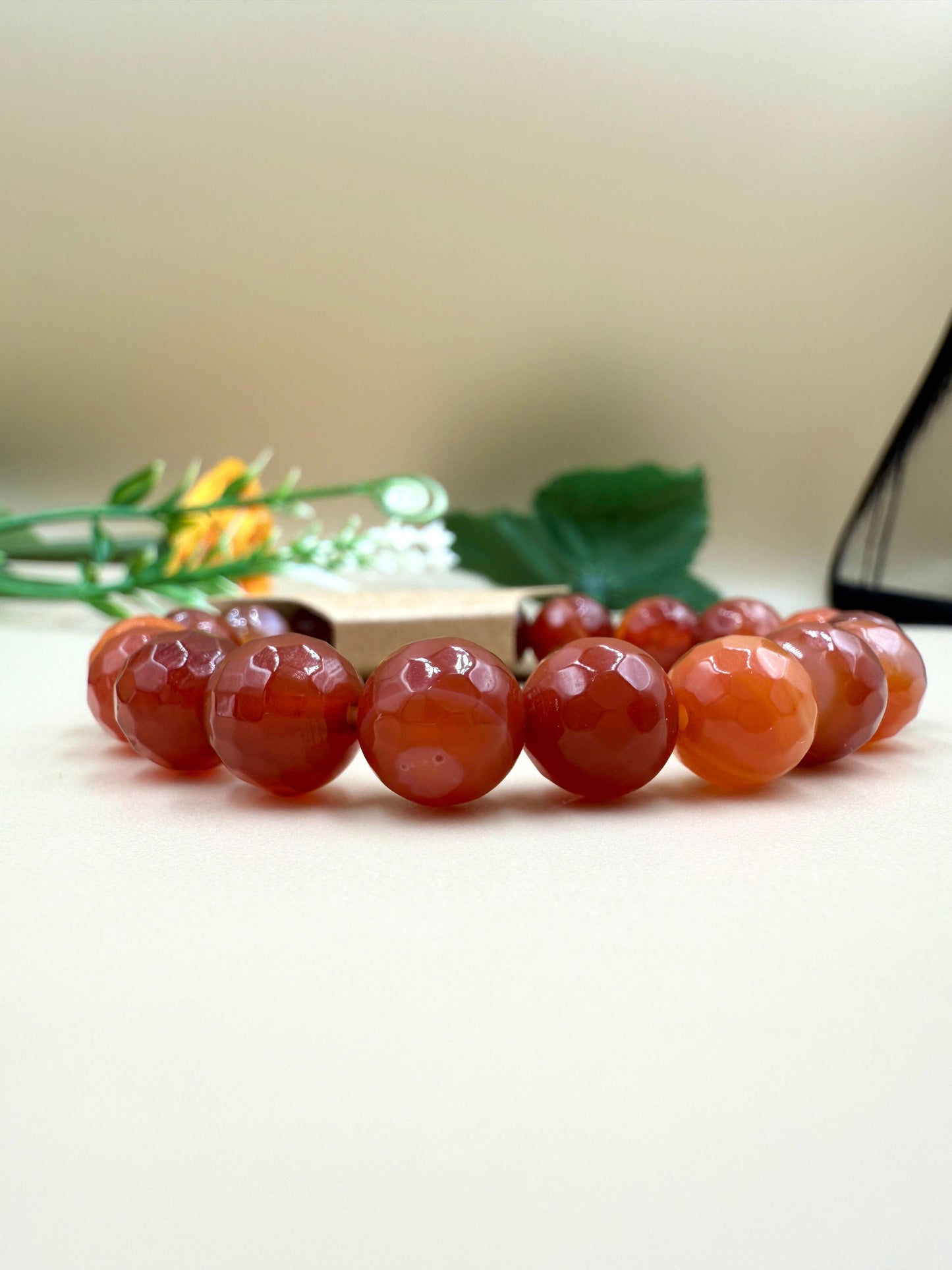 Carnelian Energy Bracelet – Handmade Gemstone Beads