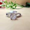 Elegant Solitaire Zircon Silver Ring