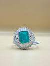Ocean Glow Aquamarine Silver Ring