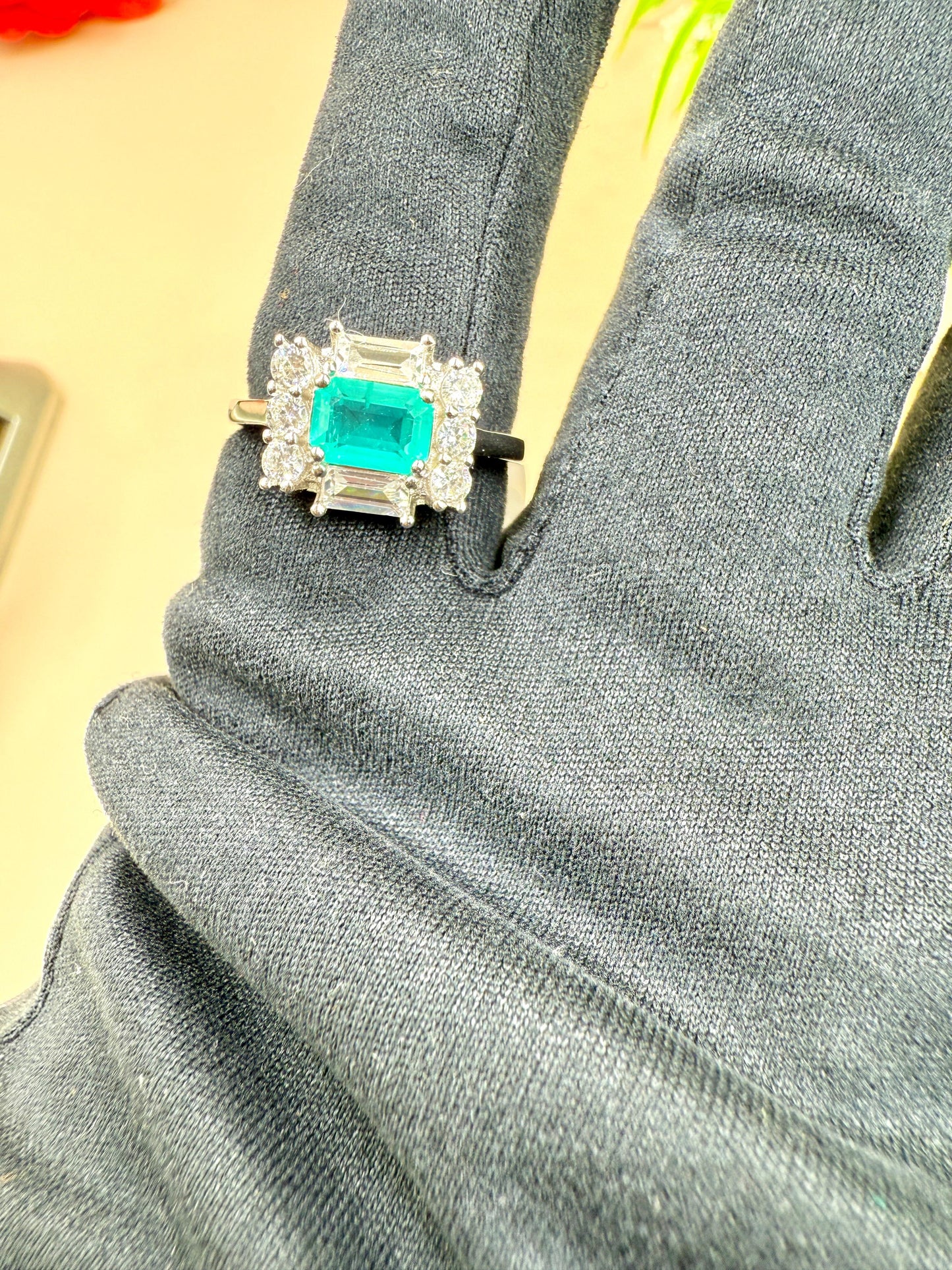 Classic Blue Zircon Silver Silver Ring