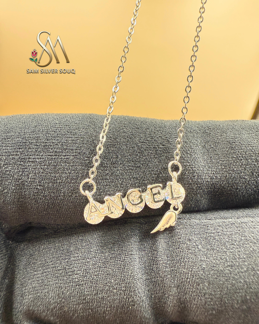 Silver Premium Angel-Wing Girl/Women Necklace