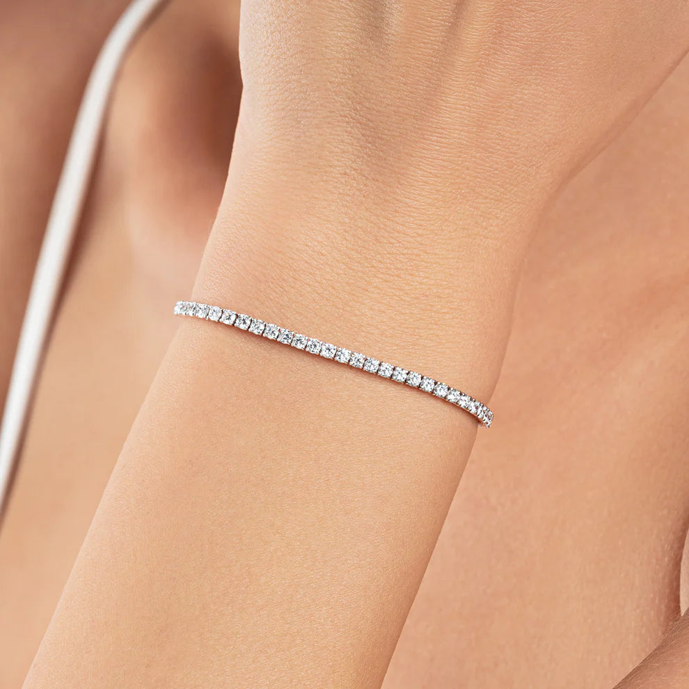 Silver Premium Rainbow Sapphire Tennis Bracelet For Girls/Women to Gift