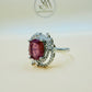Natural Ruby (GF) Stone Silver Ring