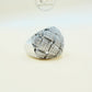 White Zircon Silver Ring