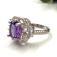 Natural Amethyst Silver Ring
