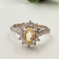 Natural Yellow Sapphire  Silver Ring