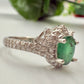 Natural Emerald   Silver Ring