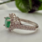 Natural Emerald   Silver Ring