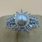 Eternal Elegance Pearl Zircon Silver Ring
