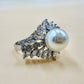Eternal Elegance Pearl Zircon Silver Ring