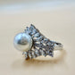 Eternal Elegance Pearl Zircon Silver Ring