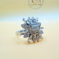 White Zircon Sterling Silver Ring