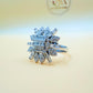 White Zircon Sterling Silver Ring