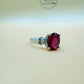925 Silver Ring with Natural Ruby (GF)
