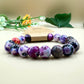 Mystic Purple Agate Bracelet – Handmade Gemstone Beads