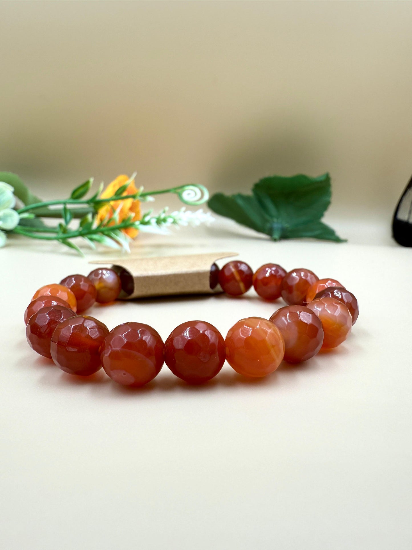 Carnelian Energy Bracelet – Handmade Gemstone Beads