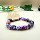Mystic Purple Agate Bracelet – Handmade Gemstone Beads