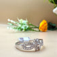 Elegant Bow-Inspired Zircon Ring