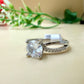 Elegant Solitaire Zircon Silver Ring