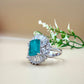 Ocean Glow Aquamarine Silver Ring